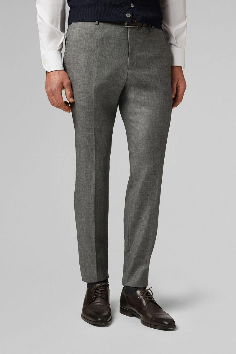 Regular Fit Grisaille Trousers In Super 110 Wool