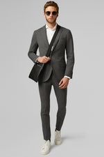 Grey Travel Wool Mantova Suit Jacket