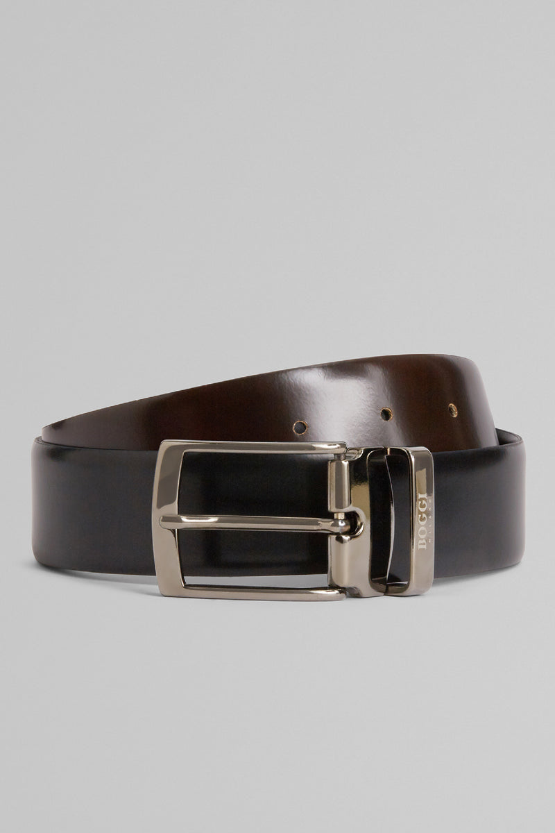 Reversible Glossy Leather Belt