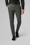 Regular Fit Medium Grey Wool Suit Trousers