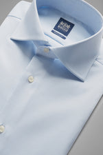 Regular Fit Sky Blue Shirt With Windsor Collar