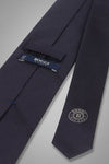 Blue Silk Jacquard Tie