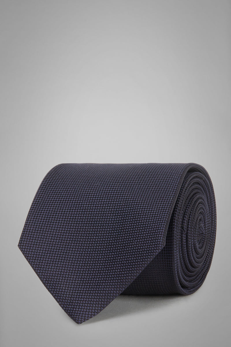 Blue Silk Jacquard Tie