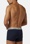 Blue Stretch Cotton Jersey Boxer Shorts