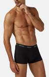 Black Stretch Cotton Jersey Boxer Shorts