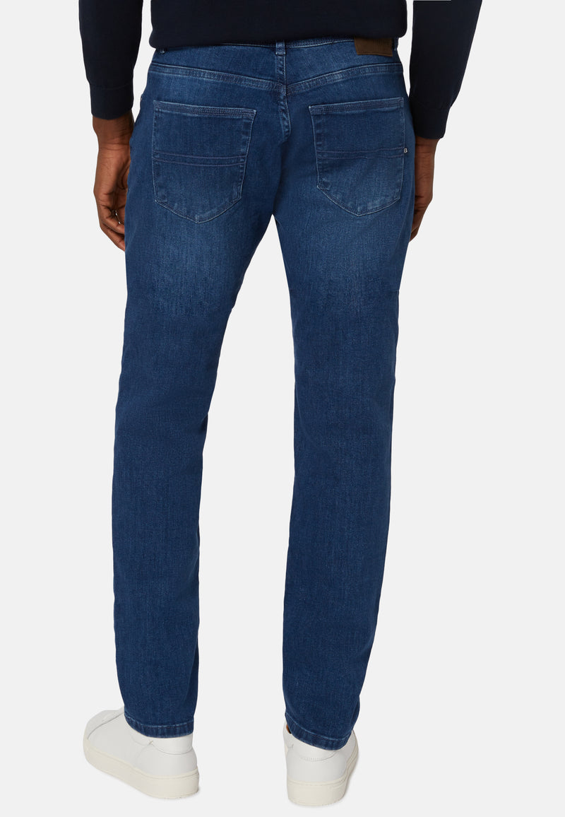 Medium Blue Stretch Denim Jeans