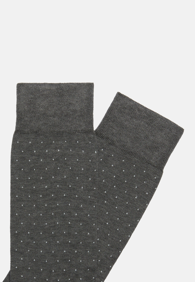 Pinpoint Cotton Blend Socks