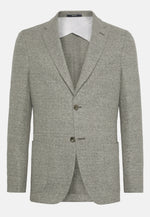 Grey Melange Linen/Cotton B Jersey Jacket