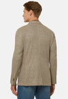 Dove Grey Melange Linen Cotton B Jersey Jacket
