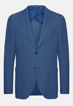 Air Force Blue Cotton B Jersey Jacket