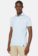 Cotton/Linen Piqué Polo Shirt