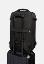 Black Recycled Fabric Cargo Travel Rucksack