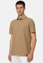 Cotton Crepe Jersey Polo Shirt