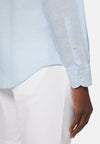 Regular Fit Sky Blue Tencel Linen Shirt