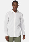 Regular Fit White Tencel Linen Shirt