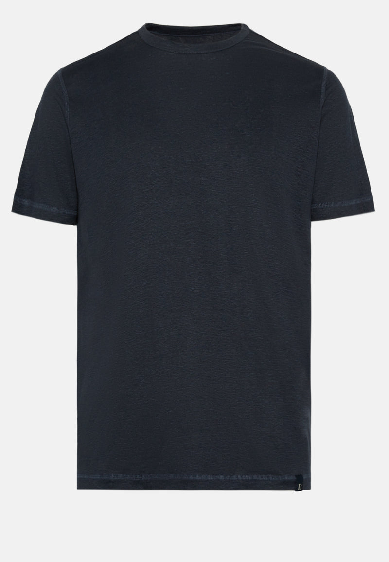 T-Shirt in Stretch Linen Jersey