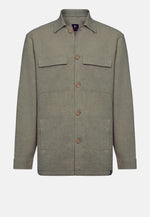 Cotton and Linen Link Shirt Jacket