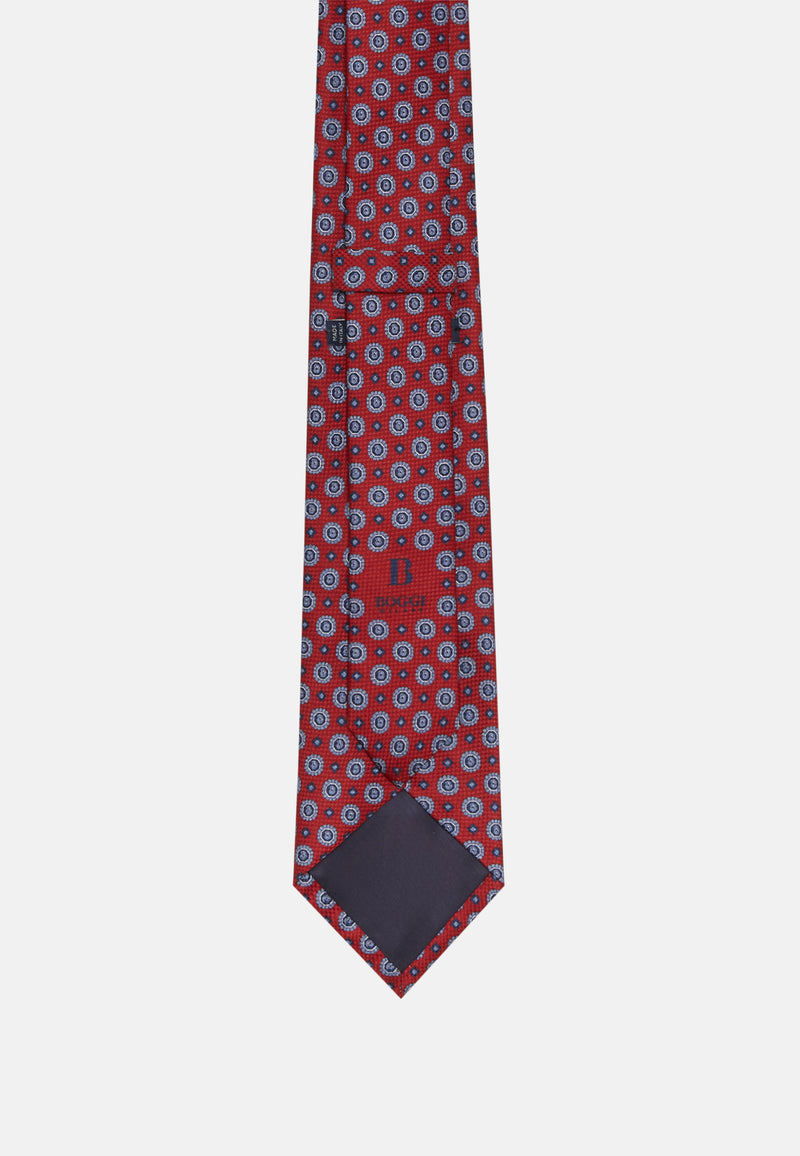 Silk Tie with Medallion Motifs