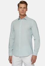 Regular Fit Sky Blue Cotton Shirt