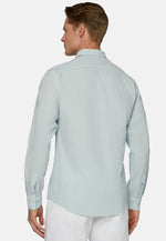 Regular Fit Sky Blue Cotton Shirt