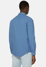 Regular Fit Turquoise Cotton Shirt