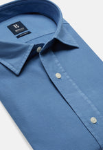Regular Fit Turquoise Cotton Shirt